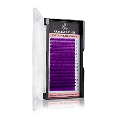 Abbildung von Wimpern EXTREME VOLUME CRYSTAL LASHES Mix 0.07 6 14mm C violett