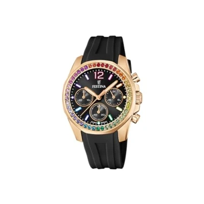 Abbildung von Festina Mineralglas Uhr, Damen, Größe: One Size, Rosegoldfarben/goldfarben