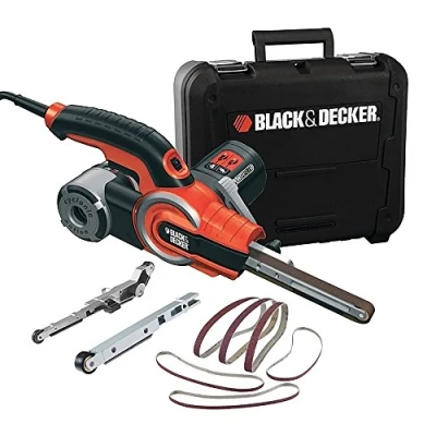 Abbildung von Black &amp;amp Decker KA902EK, Bånd slibemaskine, Vekselstrøm, 230 V, 3 m, 451 x 13 mm, 400 W