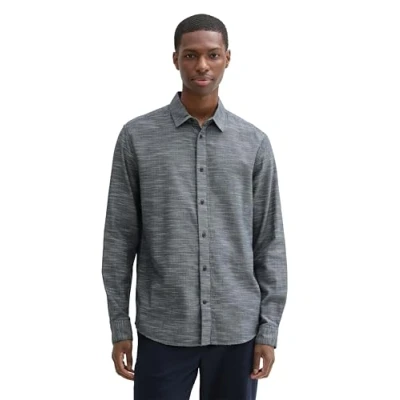 Abbildung von TOM Tailor Hemd, Herren, Größe: 3XL, Navy horizontal structure