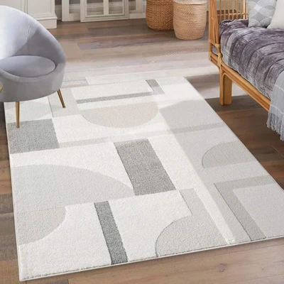Abbildung von Carpet City Teppich &quot;LOUNGE 9992&quot;, rechteckig, 15 mm Höhe, Kurzflor Modern, Hoch Tief Struktur, Wohnzimmer, Schlafzimmer