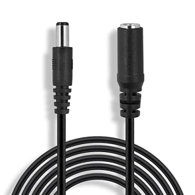 Abbildung von Wicked Chili 3m DC Verlängerungskabel geeignet für AVM Fritz!Box 7570 7490 7430 7390 7360 7330 7270 7170 4020 3270 3170 WLAN Router Strom Netzteil Stecker Kabel Verlängerung (2.5 x 5.5 mm) schwarz