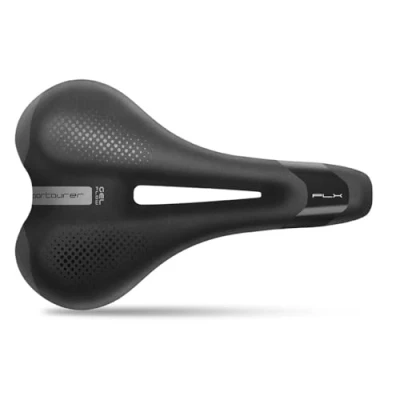 Abbildung von Selle Italia UNKNOWN Sportourer Damen FLX Lady Gel Flow Hi Viz Fahrradsattel, schwarz, One Size