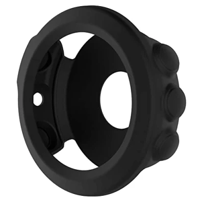 Abbildung von DJDLFA Silikon Schutzhülle für Garmin Fenix 5/5S/5X, Armband 5X 5s 5 Plus Smartwatch (schwarz, Plus)