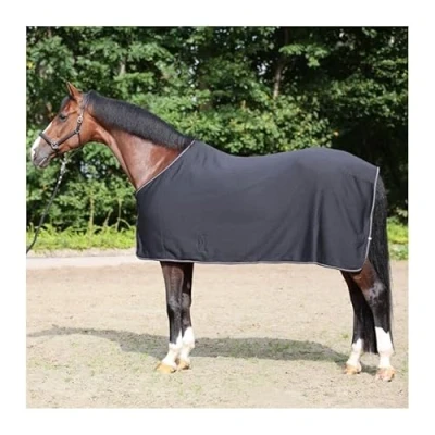 Abbildung von Kavalkade Jersey Fleecedecke Elegance Schwarz 165/215