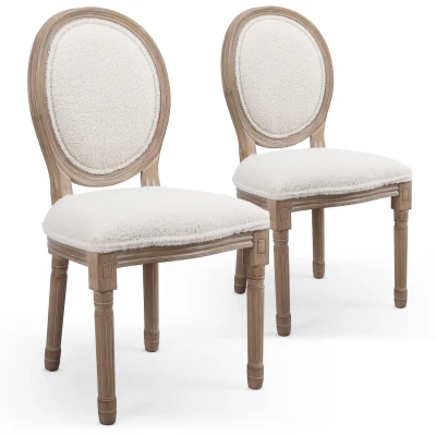 Abbildung von Menzzo Louis Stuhl, Stoff, Helles Holz/Beige, L49 x P46 H96 cm