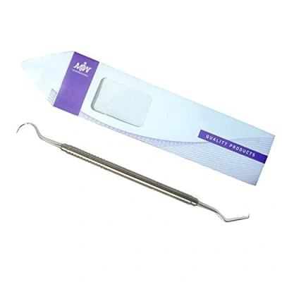 Abbildung von MJW Hook Pick Doppelendige Mundhygiene Zahnarzt Entdecker Edelstahl Zahnreinigung Sonde/Zahnarzt Werkzeug