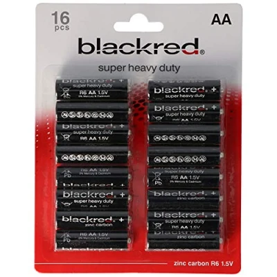 Abbildung von AccuCell 16er Sparpack AA, R6, Mignon 1,5V Super Heavy Duty BP16 Batterien, Nicht wiederaufladbar, für hochstromlastige Geräte geeignet