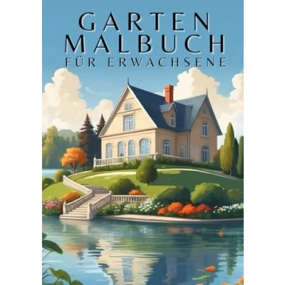 Abbildung von Garten Malbuch für Erwachsene: Entfliehen Sie dem Stress des Alltags und lassen Traumgärten Augenblicke der Ruhe Erholung lebendig werden.