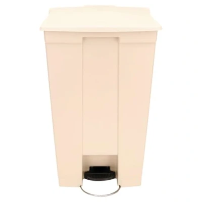 Abbildung von Rubbermaid Commercial Products 23gal HDPE Step On Mobile Trash Can Beige