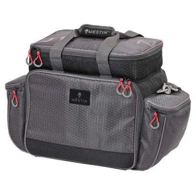 Abbildung von Westin W4 Master Lure Bag Titanium Black (mit 5 Tackleboxen) Carryall