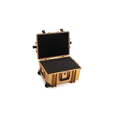 Abbildung von B&amp;W Transportkoffer Outdoor Typ 6800 Desert Tan mit Würfelschaum, Trolley Koffer, ideal auf Tour wasserdicht nach IP67 Zertifizierung, staubdicht, bruchsicher und unverwüstlich