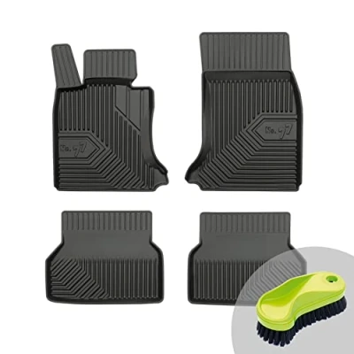 Abbildung von FROGUM No.77 Gummimatten Ganzjahresset von Auto Fußmatten Autofussmatten für BMW 5er E60 2003 2010, E61 2010 Langlebiges TPE Material