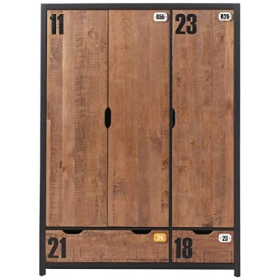 Abbildung von Vipack Kleiderschrank &quot;Alex&quot;, (Made in Europe), aus teilmassiver Kiefer und MDF 2 Breiten