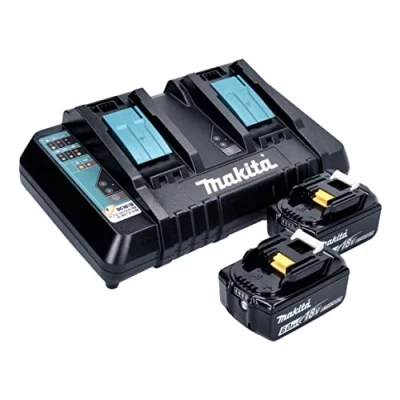 Abbildung von Makita Power Source Kit 18 V mit 2x BL 1860 B Akku 6,0 Ah + DC RD Doppelladegerät (199484 8)