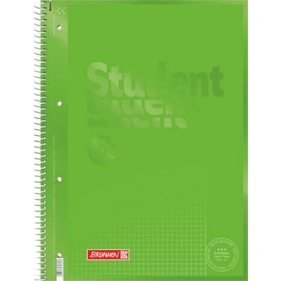 Abbildung von Brunnen 1067926152 Notizblock / Collegeblock Student Colour Code (A4 kariert, Lineatur 26, 90 g/m², 80 Blatt grün
