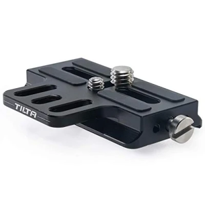 Abbildung von Tilta Verlängerte Schnellwechselgrundplatte Kompatibel mit DJI RS4/RS4 Pro/RS3/RS3 Pro/RS2/RSC2 1/4&quot; 20 und 3/8&quot; 16 Gewinde TGA ERP