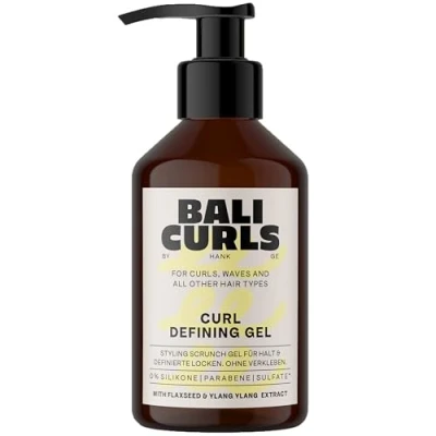 Abbildung von BALI Curls Curl Defining Gel Definierendes Locken mit Leinsamen und Ylang Extrakt Veganes Lockengel für geschmeidige definierte Lockenpflege Naturlocken 150ml