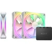 Abbildung von NZXT F120 RGB Duo Triple Pack 3 x 120mm doppelseitiger Lüfter mit Controller 20 einzeln adressierbare LEDs Ausgeglichener Airflow und statischer Druck Weiß