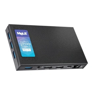 Abbildung von MeLE Quieter3Q Lüfterloser Mini PC Windows 11 Pro Celeron N5105 8GB 256GB, Portable Desktop HDMI Wifi6 Gigabit Ethernet, Micro Unlock Bios Auto Power on, SSD PXE on Astrofotografie Telefotografie