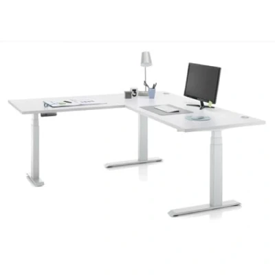 Abbildung von BEGA OFFICE Eckschreibtisch &quot;Ben&quot;, (1 St.), elektrisch höhenverstellbarer Desk mit 4 Memory Tasten, 180x177 cm