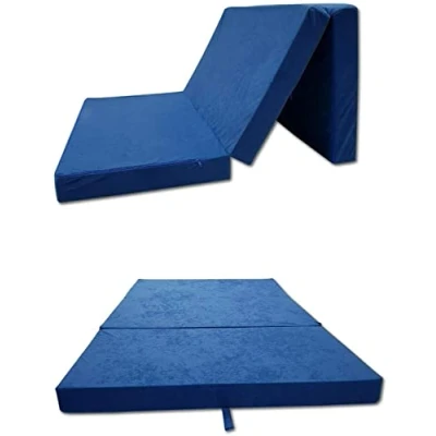 Abbildung von Odolplusz Faltmatratze Klappmatratze Matratze faltbar klappbar Gästematratze Reisematratze 65x180x7cm (Blau)