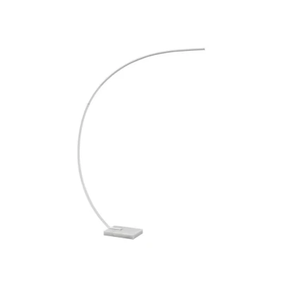 Abbildung von Lindby LED Bogenstehleuchte Kendra, weiß, Alu, Höhe 180cm
