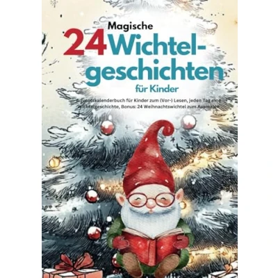 Abbildung von 24 magische Wichtelgeschichten für Kinder: Adventskalenderbuch Kinder zum (Vor ) Lesen, jeden Tag eine Wichtelgeschichte, Bonus: Weihnachtswichtel Ausmalen