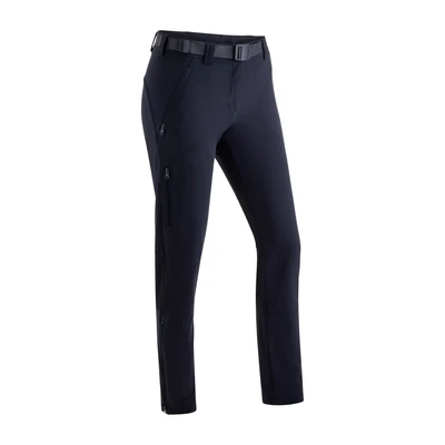 Abbildung von Maier Sports Lana Slim, Damen Wanderhose, Wasserabweisende Outdoorhose für Trekking und Hiking, Enganliegender Schnitt, PFC frei, mSTRETCH pro 4 &amp; Dryprotec, Blau, 36 (W27/28/L31)