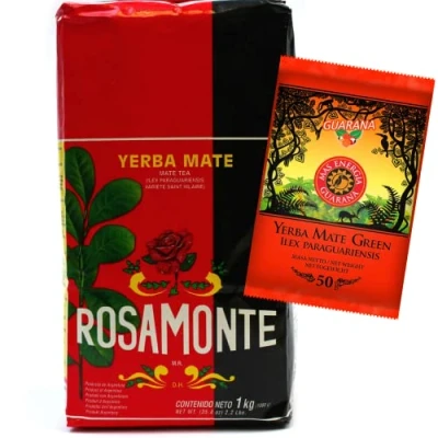 Abbildung von Rosamonte Yerba mate tee Argentinien Elaborada con Palo Green loose leaf 1050g