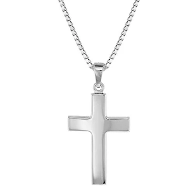 Abbildung von trendor 08474 Herren Halskette mit Kreuz 27 mm Sterlingsilber 925