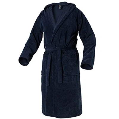 Abbildung von Mount Swiss Bademantel Unisex AARAU mit Kapuze I Herren Damen aus, Baumwolle, Weitenverstellung, Bindegürtel