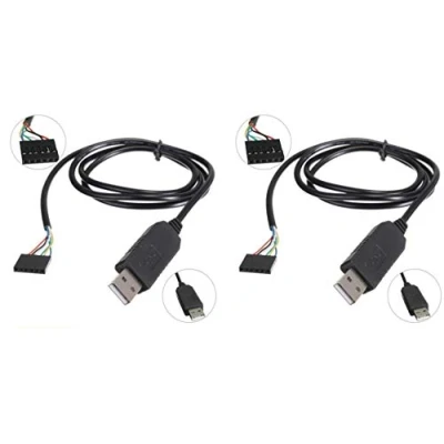 Abbildung von TECNOULAB 2 Stück 6Pin FTDI FT232RL USB zu Seriell Adaptermodul TTL RS232 Kabel
