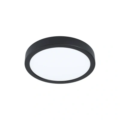 Abbildung von EGLO connect.z Smart Home LED Badezimmer Deckenleuchte Fueva 6 Z, ZigBee, App und Sprachsteuerung Alexa, warmweiß kaltweiß, RGB, dimmbare Bad Deckenlampe, schwarz, IP44, Ø 21 cm