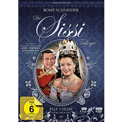 Abbildung von Sissi Trilogie Juwelen Edition + Dokumentarfilm &quot;Romy Schneider Portrait eines Gesichts&quot; [3 DVDs 3 Blu rays Doku BD]