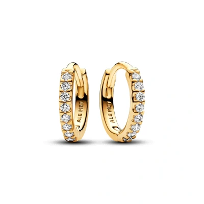 Abbildung von Pandora Ohrring Set Creolen Sparkling Huggle 263015C01 vergoldet