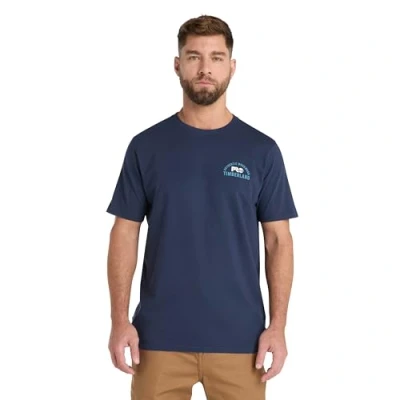 Abbildung von Timberland PRO Herren Authentic Workwear Kurzarm Graphic T Shirt, Marineblau, L