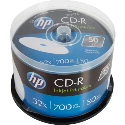 Abbildung von HP CD R 700MB (80min) 52x Inkjet Printable 50 cake
