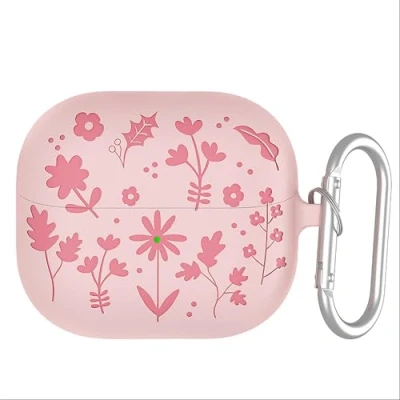 Abbildung von GIOPUEY Hülle Kompatibel mit Samsung Galaxy Buds 3/3 Pro, Silikon Stoßfeste Schutzhülle, Ultradünn Case Cover, Kein Geruch, Pink