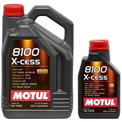 Abbildung von Motoröl DUO Motul 8100 x cess 5W40, 6 Liters (1 5 Lts + 1 Lt)