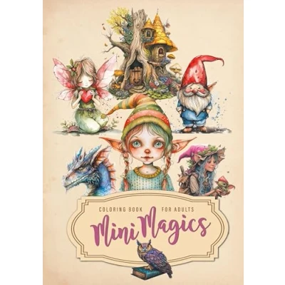 Abbildung von Mini Magie Malbuch für Erwachsene: magisches Erwachsene Graustufen kleine Clipsarts zum ausmalen A4: Magic Coloring ... Grayscale Book Clip art
