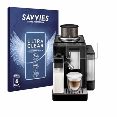 Abbildung von Savvies 6 Stück Schutzfolie für DeLonghi Rivelia Displayschutz Folie Ultra Transparent