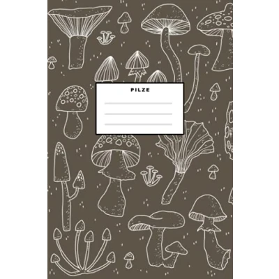Abbildung von Pilze: Notizbuch (120 Seiten, 15x23cm, gepunktet) Dotted Bullet Grid Tagebuch Journal