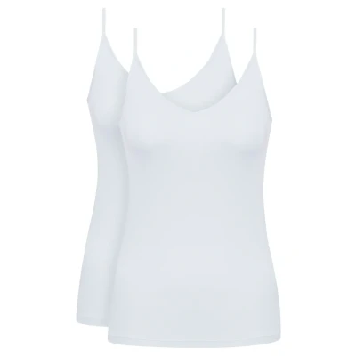 Abbildung von mey Spaghetti Doppelpack Unterhemd/shirt, Damen, Größe: 34/36, Weiss