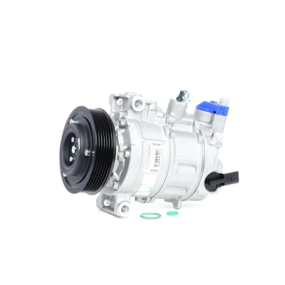 Abbildung von DELPHI TSP0155997 Kompressor 6SE14 PAG 46 mit Kompressoröl VOLKSWAGEN: Touran I, Eos, Golf 7 Variant, SEAT: Leon II Schrägheck, Ibiza 4 Sportcoupe
