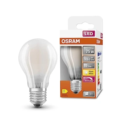 Abbildung von OSRAM LED SuperStar Classic A75 Dimmbare Lampe für E27 Sockel, Birnenform, GL FR, 1055 Lumen, warmweiß (2700K), Ersatz herkömmliche 75W Glühbirnen, 1er Pack