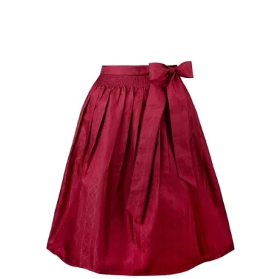 Abbildung von Stockerpoint Corinna Damen Midi Dirndlschürze, dunkelrot, 34 38