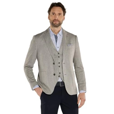 Abbildung von engbers Herren Freizeit Sakko Regular, 36363, Beige in Größe 27