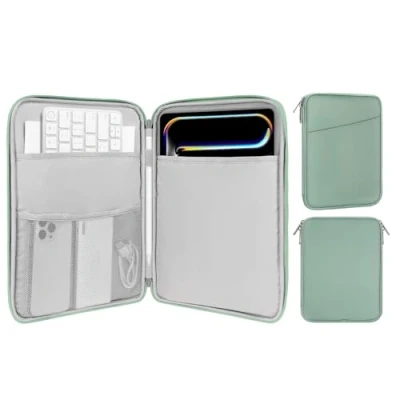 Abbildung von MoKo 9 11&quot; Tablet Tasche Hülle Kompatibel mit iPad Pro 11 M4 2024/11 Zoll Air M2 2024/iPad 10th 10,9 5/4 10,9, Galaxy Tab S9/S8/A8/A7 2022, Cyan