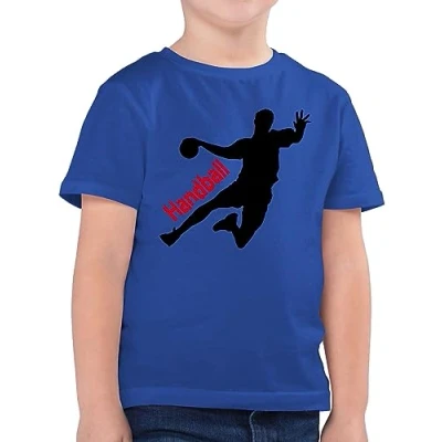 Abbildung von Shirtracer T Shirt Handballer mit Schriftzug (1 tlg) Kinder Sport Kleidung